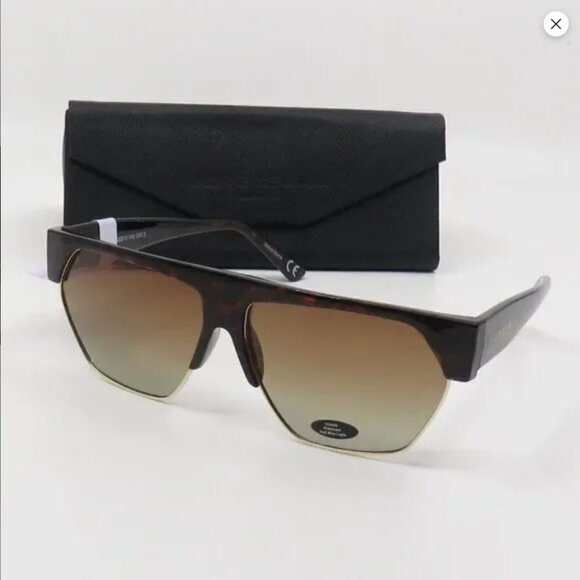 Prive Revaux Sunglasses Polarized Spicy New Tortoise-Gold/Brown Geometric - Picture 1 of 5
